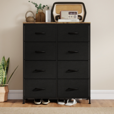 소웰라이프 패브릭 옷 수납장 시리즈 800, 8단, 블랙