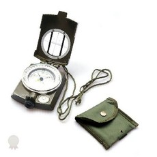 방수 휴대용 메탈 방위각 측정 야외 등산 캠핑 서바이벌 나침반 각도계 거울식, 1개, 상세페이지 참조