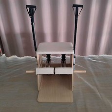 필라테스 스텝 스툴 캐포머 바렐 스트레칭 교정 홈트, 1개, 철봉 체어 (화이트)