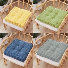 겨울 직장인 사무실 학생 의자 소파 두툼한 쿠션 방석, 블루