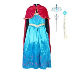 얼음 나라 공주 대관식 드레스 성인용