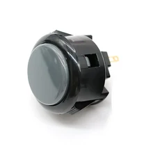쿠쿠스토어 일본 원래 SANWA 푸시 버튼 OBSF 30mm 코인 네오 보드 박스 아케이드 게임 기계 Hitbox 컨트롤, 02 30mm grey