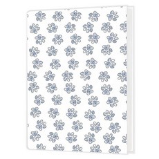 Cabana Bro 사진 앨범 91.2 x 15.2cm(36 x 4 x 6인치) 사진 보관 여성을 위한 개 애호가 주인 선물 블루 앤 화이트 시누아즈리 플로럴 개 강아지, Dog paw