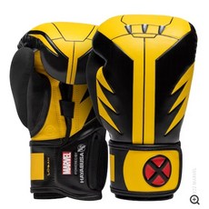古川小夫 HAYABUSA x MARVEL 限量漫威 精品拳擊手套 頂級隼16oz拳擊手套 絕版收藏- 金鋼狼, 1個