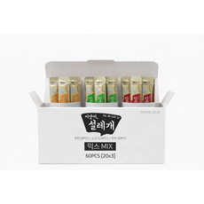 와와펫 설레개 짜먹이는 스틱형간식 닭고기 소고기 연어맛 3가지맛 노령견 부드러운 간식, 900g, 2세트