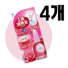 고바야시 쇼슈겐 화장실 변기 악취제거 방향제 에티켓 한방울의 기적 20ml 악취제거변기방향제, 4개
