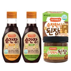 아이배냇 양념세트 순간장국물용+순간장비빔용+된장+뽀로로밴드, 530g, 1세트, 순간장(국물용+비빔용)+된장+뽀로로밴드