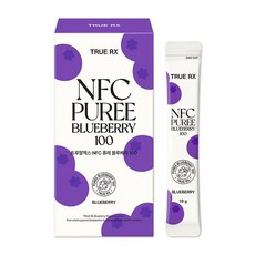 트루알엑스 NFC 고함량 블루베리 퓨레 100% 하이부쉬블루베리 안토시아닌 14포, 1박스, 266g