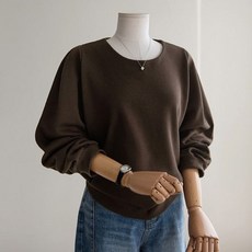 안나앤플러스 A. 유니티 기모 퍼프 맨투맨[티셔츠D1217H01] 빅사이즈