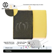 디테일링 3.0 클레이 미트 매직 바 세차 장갑 자동차 관리 광택 천 도구, 01 원 사이즈, 02 2pcs yellow