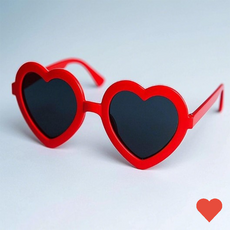 파티용 강아지 하트 안경 선글라스 다양한색상 소품 파티, 베이비핑크