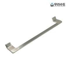 우리수도 SUS304 스텐 욕실 사각 수건걸이 타올걸이, 1개, 무광