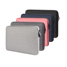 노트북 파우치 휴대용 13인치 15인치 케이스 가방, 블랙, 1개