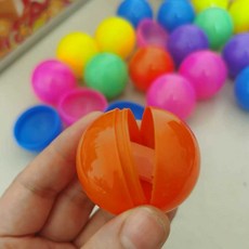 추억의 뽑기상자 경품 응모 축제 행사 캡슐 레크리에이션 게임 투표함 야유회, 1개, 4cm 파란색 오픈볼 50개