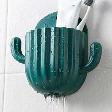 블라가 무타공 물빠짐 선인장 다용도 욕실 정리함, 다크그린, 1개