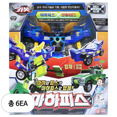 헬로카봇 마하피스 로봇장난감, 혼합색상, 6개