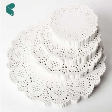 제니앤굿즈 종이레이스 원형 11cm 레이스페이퍼 홈카페 20봉, 지름11.4cm 백장입1봉