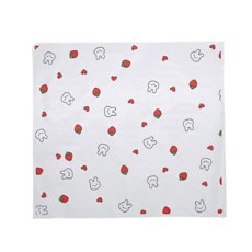 草莓兔子印花食物羊皮包裝紙, 1張, 500張