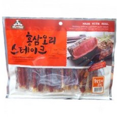 반려견 건강간식 오리육포 400g 홍삼함유 쫄깃한 스틱형 영양 보충용 애견, 1개, 상세페이지 참조