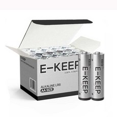 이킵(E-KEEP) 프리미엄 알카라인 건전지 AA 20알, 1개, 60개입
