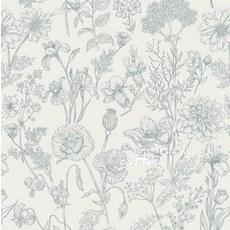 꽃무늬 벽지 수입 엔틱 플라워 접착식, 카멜