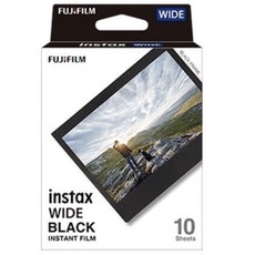 FUJIFILM instax WIDE黑邊底片 10張入 適用於WIDE系列相機 即時攝影, 1個, 拍立得WIDE 黑邊寬幅底片