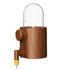 樹樁撞針出水寵物飲水器 250ml, 樹樁 撞針出水250ml, 1個