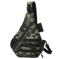 酷行者 戶外運動斜背包 戰術休閒充電包 路亞包, 暗夜, 1個