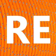 루야딘 파라코드 240파운드 - 직경 2mm 마이크로 유틸리티 코드 3 가닥 낙하산 스풀 100피트 200피트 캠핑 하이킹 낚시 야외 및 DIY용, Reflective Orange, 100 ft, 1개