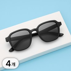 바닐라마카롱 4p 세트 어린이 데일리 선글라스 + 케이스 uv 자외선 블루라이트 차단 아동 썬글라스 키즈 아동용 심플 썬그라스