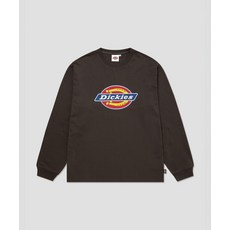 디키즈 남녀공용 긴소매 티셔츠 트리 로고 롱슬리브 Brown DIKU252LRTL002BR
