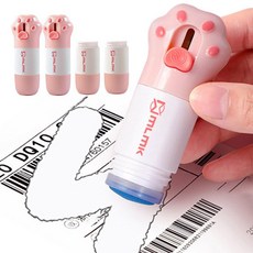 貓咪運輸單橡皮擦 水消型補充包 快遞收據 個人資訊 開箱刀, 1組