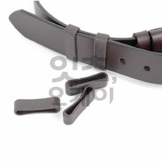 firstok 가죽 벨트 고리 5개입 갈색 남자벨트고리