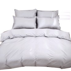 簡約幾何圖案長抱枕套，柔軟舒適親膚透氣，多功能可拆洗抱枕靠墊, 淺灰素色