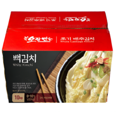 오감만찬 대용량 업소용 백김치 HACCP 인증 수입산, 10kg, 1개, 백김치(박스포장)