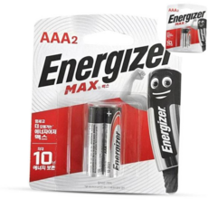 에너자이저건전지 에너자이저 맥스 알카라인 건전지 AAA 2개입, 본상품