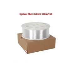 호환 광섬유 케이블 0.75mm PMMA 플라스틱 엔드 라이트 광학 LED 조명 침실 영화관 호텔 장식용, 01 No engine, 02 3.0mm 150m a roll