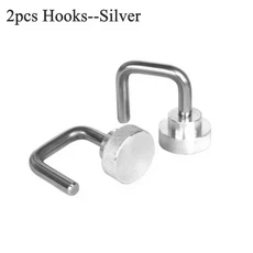 캠핑 IGT 테이블 액세서리 확장 플레이트 링크 버클 업그레이드 슬라이더 연결, 02 2pcs Silver Hooks