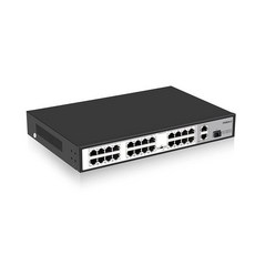 [Value Brand] 24포트 10/100Mbps PoE 스위치 비관리형 2기가비트 업링크 포트 POE 플러스 최대 30W per 총 전력 예산 300W 803.af/at