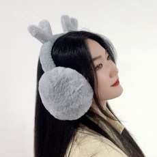하트뿅뿅 퍼 귀마개 보온귀덮개 접이식귀마개sty12qzj