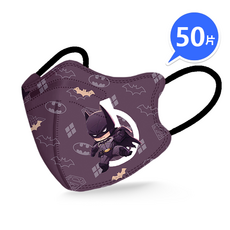 兒童專用口罩 韓版蝶型 KN95高端防護 過濾98% 獨立包裝 4D立體口罩 4-13歲可愛小孩大童口罩, 1套, 【兒童蝶型】超Q蝙蝠人 獨立包裝, 50個裝