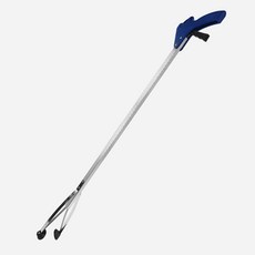 월드크린 다용도 만능 집게 100cm 블루 쓰레기 낙엽 미화 청소, 1개