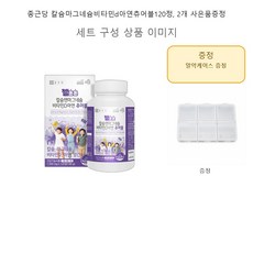 종근당 칼슘마그네슘비타민d아연츄어블120정 2개 사은품증정
