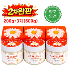 [약국입점판매]카세린풋크림 뒤꿈치보습 바세린성분 대용량 200g 발크림 각질케어, 3개(600g)