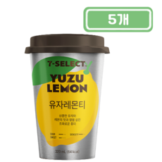 PB)유자레몬티320ml, 5개, 320ml