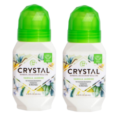 CRYSTAL 미네랄 강화 데오드란트 롤온 바닐라 & 재스민 66ml(2.25fl oz) 2 SET, 1개