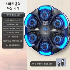 복싱 샌드백 실내 전자 타격 표적 성인용 벽걸이형 반응 빠른 운동 훈련 장비, A_블랙