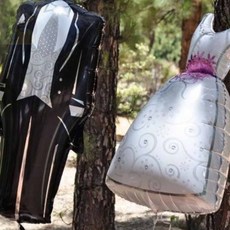 너블룸 드레스 턱시도 풍선 파티풍선장식, 신부(드레스)