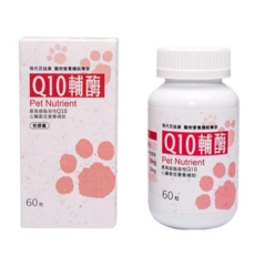 現代百益康 Q10輔酶 寵物營養補充品 脂溶性Q10 心臟機能輔助 60粒, 1個, 心臟, 60份