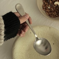 심플 둥근 18-10 스텐 시리얼 숟가락 스푼, 1개, A. 18-10 스테인리스 스틸 수프 스푼